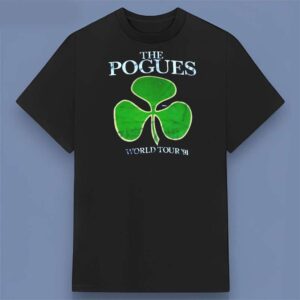 The Pogues Band World Tour 91 Graphic T Shirt