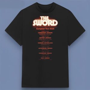 The Sword European Tour 2025 Dates Graphic Shirt