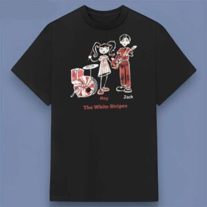 The White Stripes Rock Band Meg Jack Retro T Shirt