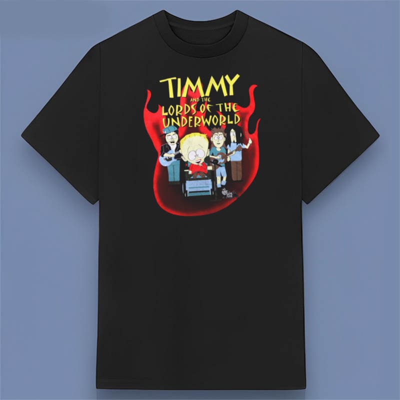 Timmy And The Lords Of The Underworld 2002 South Park Black Graphic Shirt