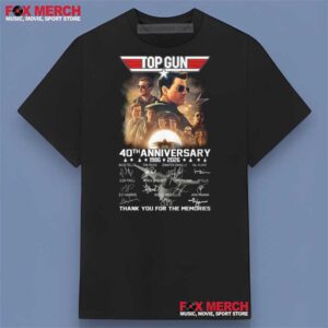 Top Gun 40th Anniversary 1986 – 2026 Thank You For The Memories Movie Graphic Shirt