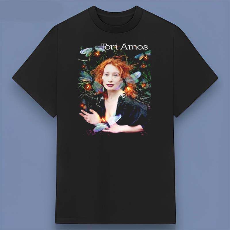 Tori Amos Picture Black Unisex T Shirt