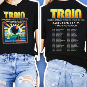 Train Drops of Jupiter 25th Anniversary Barenaked Ladies and Matt Nathanson T Shirt