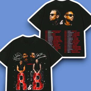 Usher Raymond & Chris Brown Tour 2026 2 Sides Graphic T Shirt