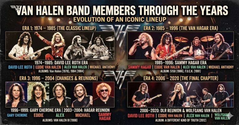 Van Halen Band Members Through the Years