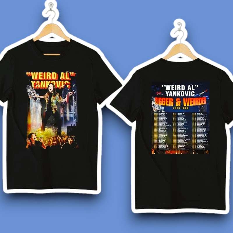 Weird Al Yankovic Bigger Weirder Tour 2026 Graphic Unisex T Shirt