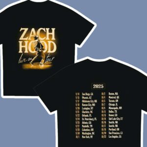 Zach Hood Live On Tour 2025 Graphic T Shirt